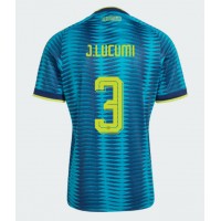 Stroje piłkarskie Kolumbia Jhon Lucumi #3 Koszulka Wyjazdowej MŚ 2026 Krótki Rękaw